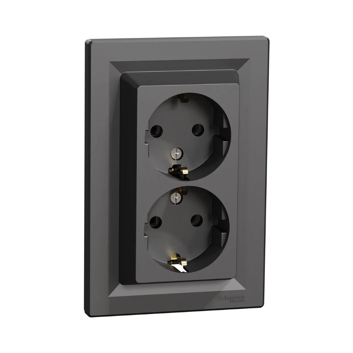 Schneider Electric EPH9900171 Asfora Double Grounded Socket Anthracite