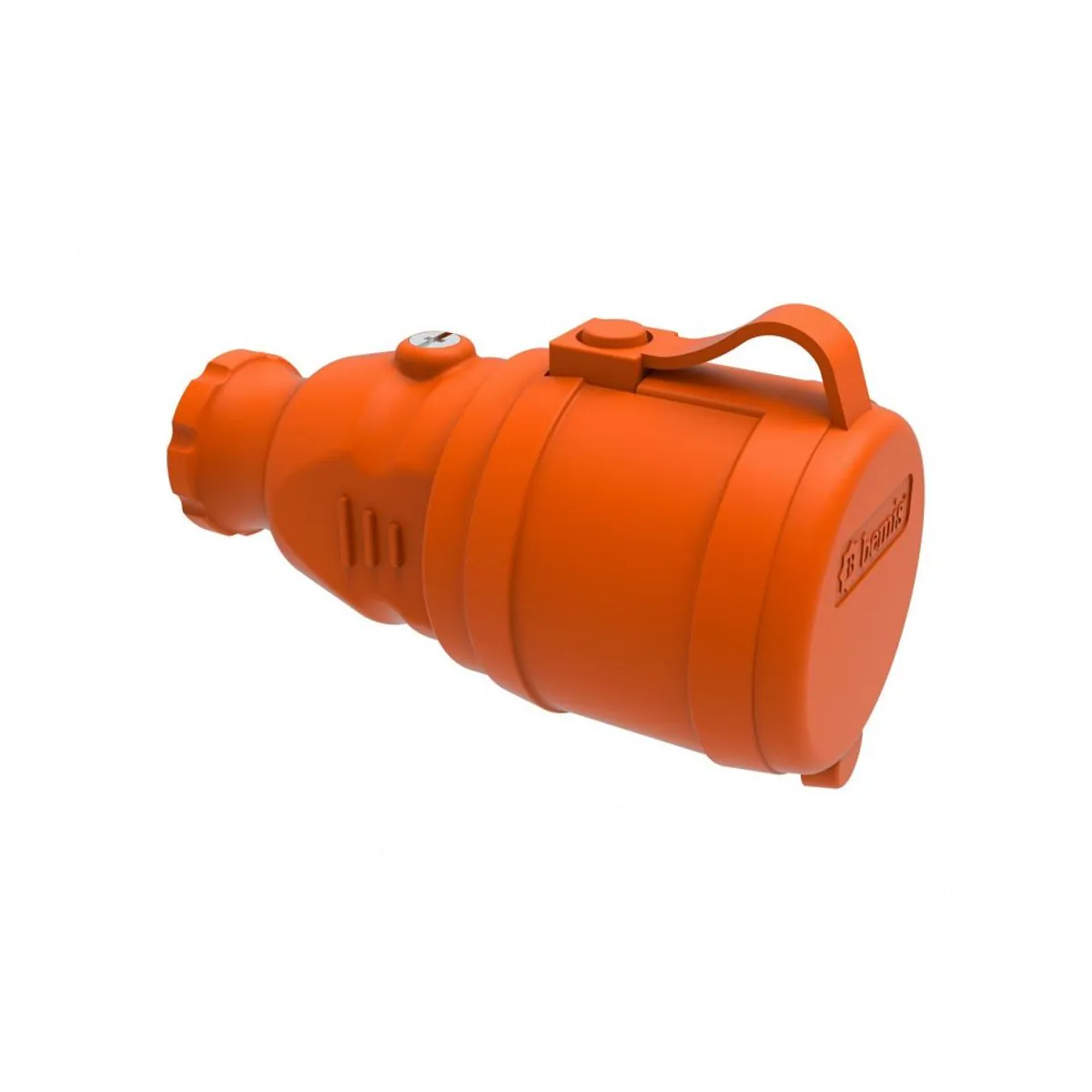 Bemis BV4-1402-2311 Rubber Extension Socket (Orange) 16 A 2P+E IP44