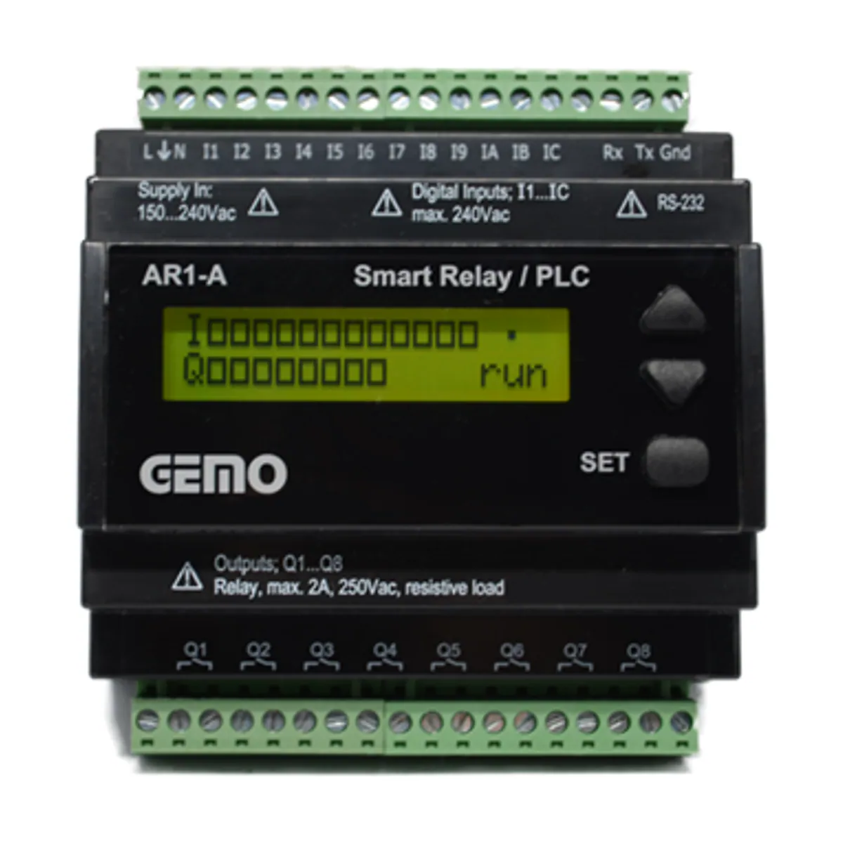 GEMO AR1-A-230VAC ray tipi akıllı röle / PLC