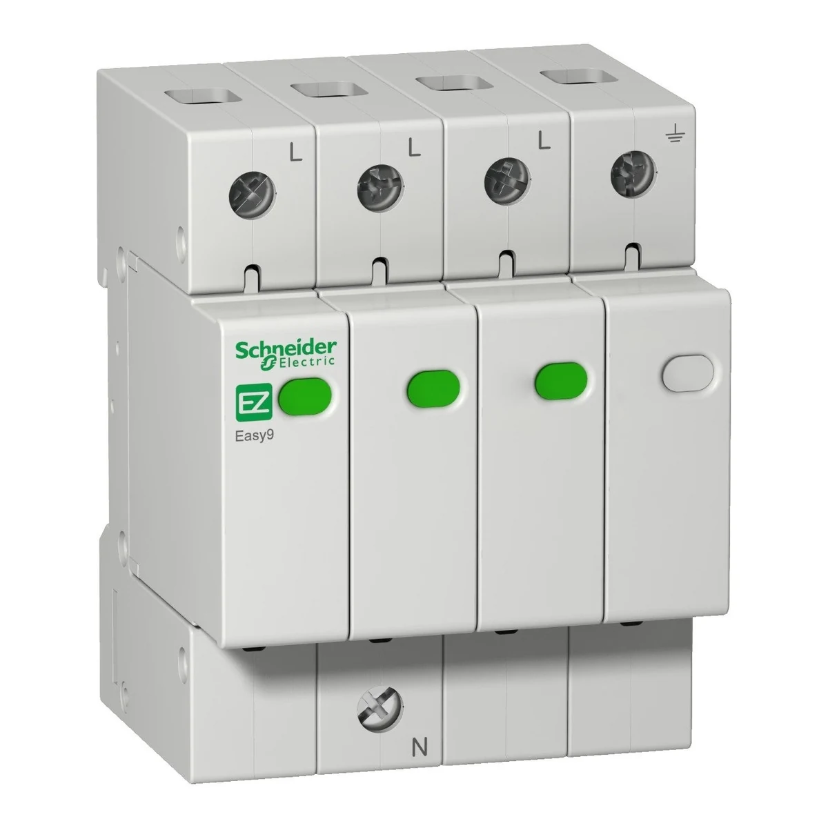 Schneider Electric EZ9L33745 Easy9 Surge Arrester T2 3P-N 45KA 400V