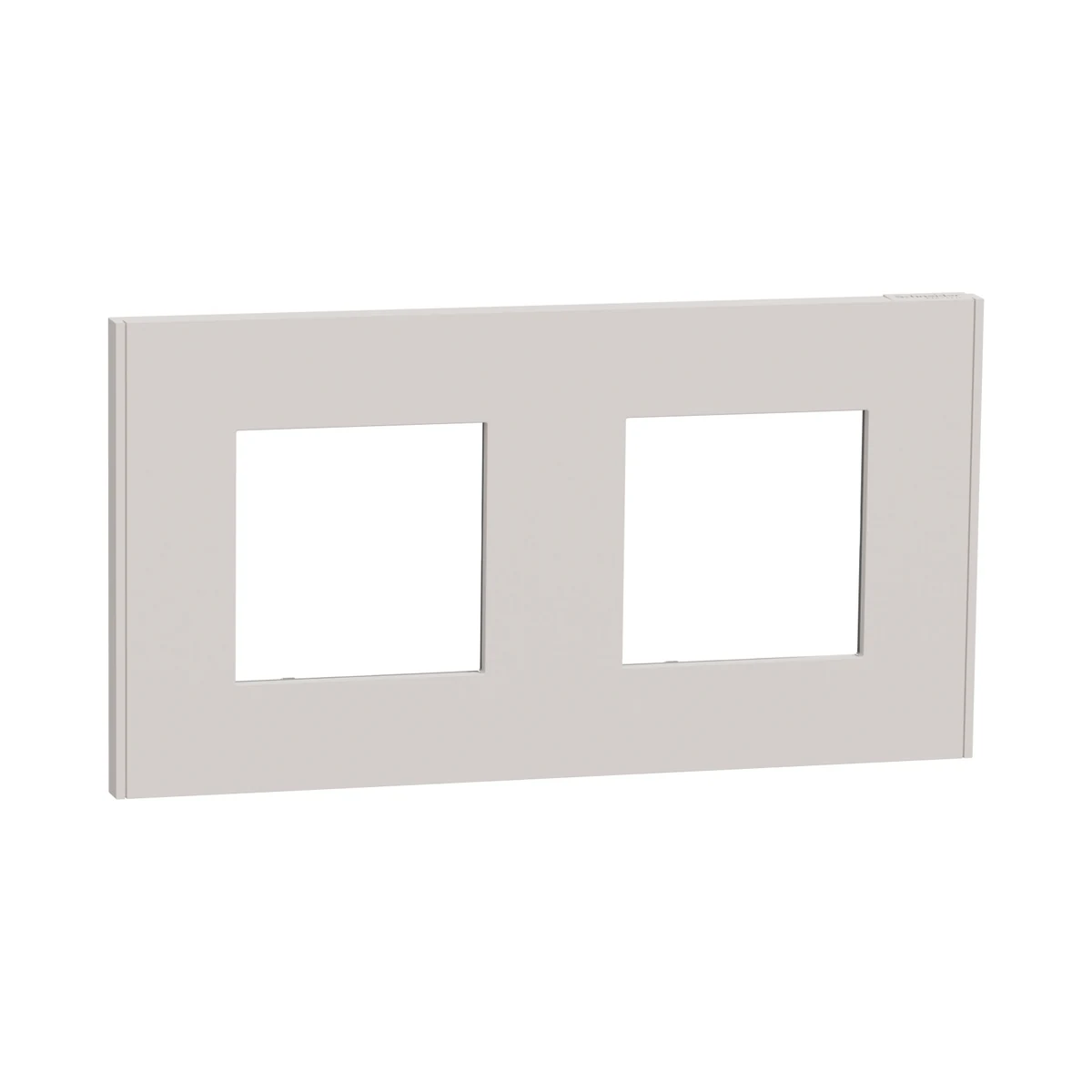 Schneider Electric NU600424 Unica Deco Essentials Double Frame Light Gray