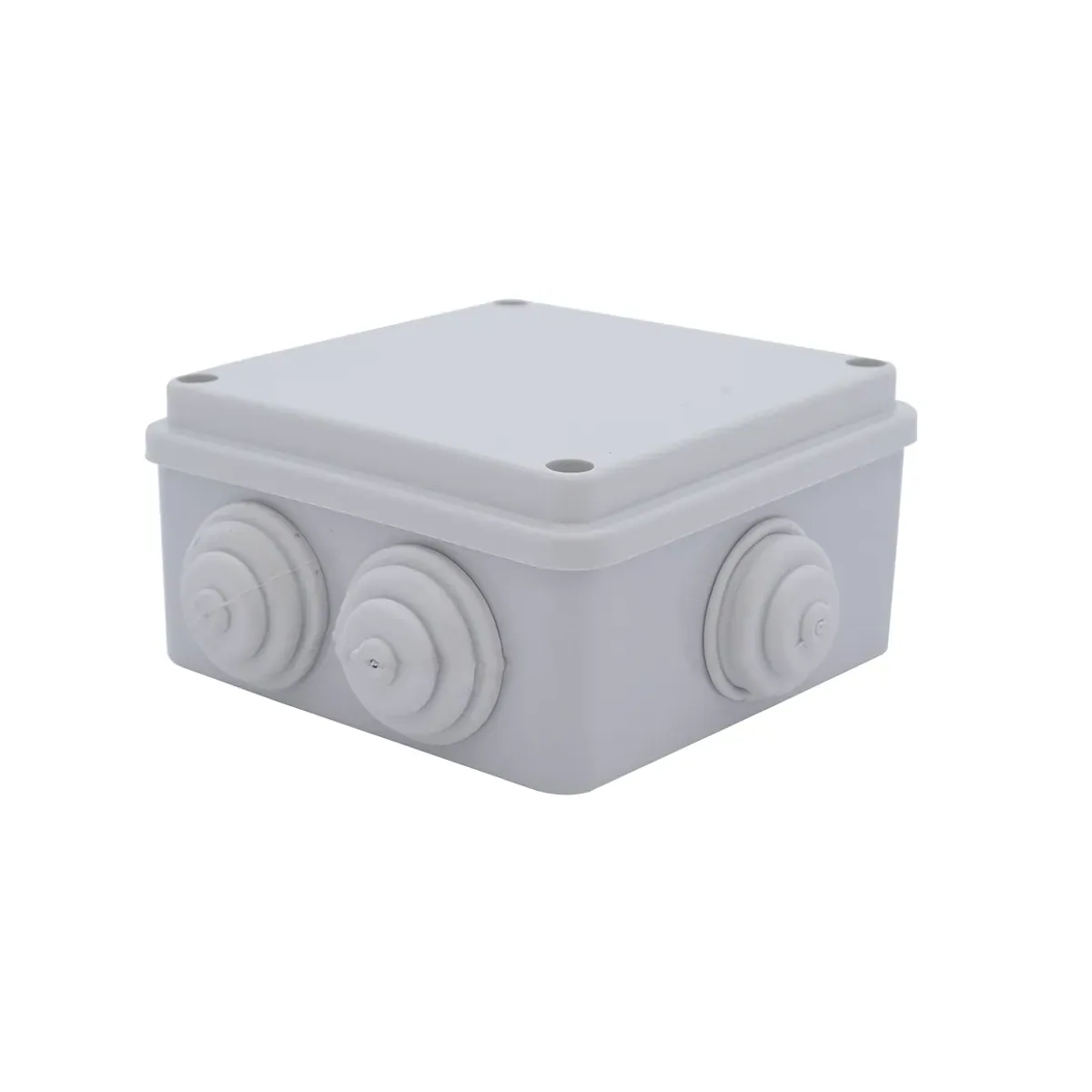 Çetinkaya 110x110x70 Surface-Mounted ABS Junction Box with Plugs ÇP 1055
