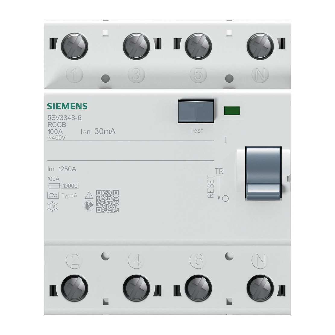Siemens 5SV3342-6 Residual Current Device 25 A 4-Pole