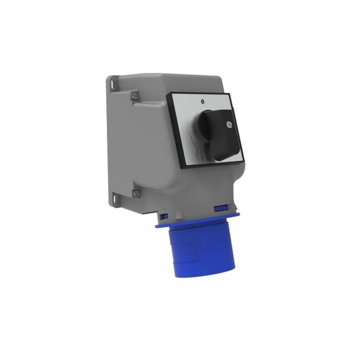 Bemis BC1-3403-2240 CEE Pako Şalterli 90° Eğik Duvar Fişi 32 A 2P+E IP44