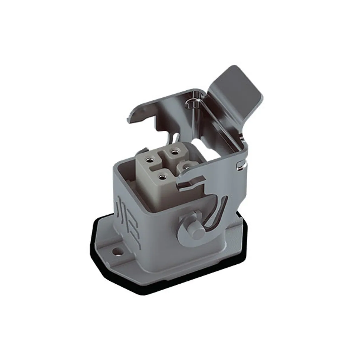 Mete Enerji 403273 4x10A Multi-Pole Machine Socket Rear Entry