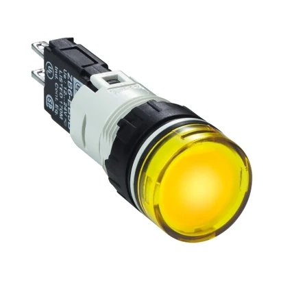 Schneider Electric XB6AV5BB Round Pilot Light Yellow