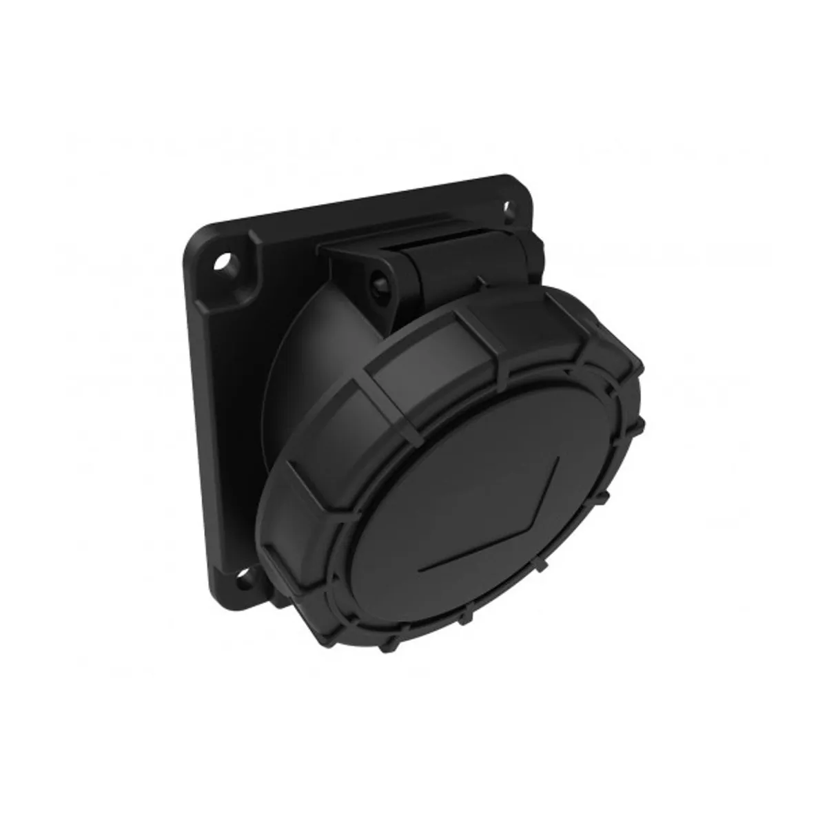 Bemis BCS-1403-7420 CEE 45° Angled Machine Socket 16 A 2P+E IP67 Black