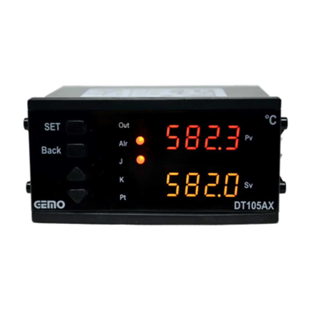 GEMO DT105AX-230VAC-R Auto-Tune PID Temperature Controller, 100–240 VAC, 48x96 mm, Relay Control Output