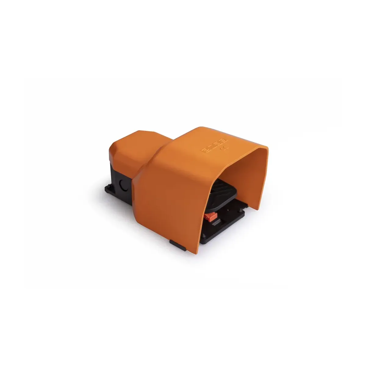 Emas PDK Series Metal-Guarded Latching Type 1NO+1NC Single Orange Plastic Pedal PDKS11BX11T