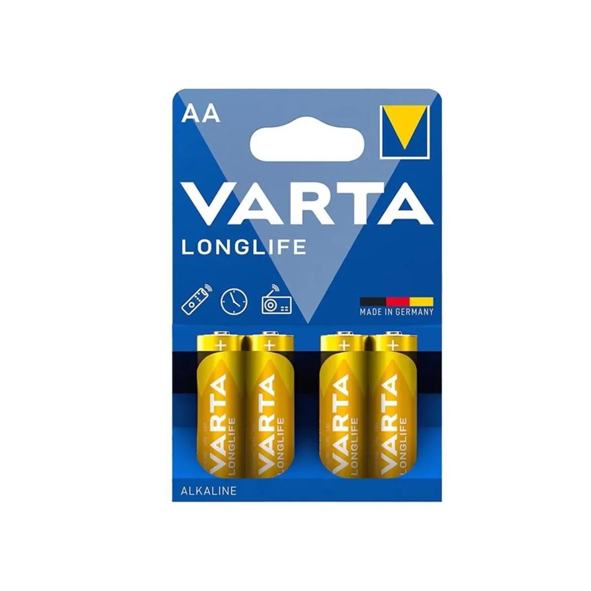 Varta AA 1.5V Alkalin 4'lü Paket Longlife Kalem Pil