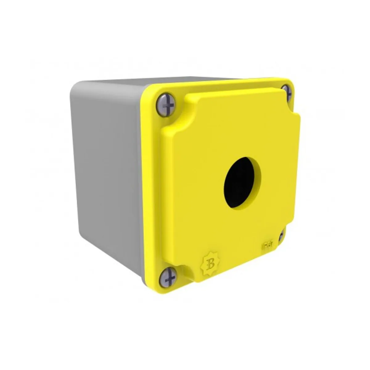 Bemis BT4-1001-0017 Alüminyum 1’li Buton Kutusu IP67 80x80x73 Sarı
