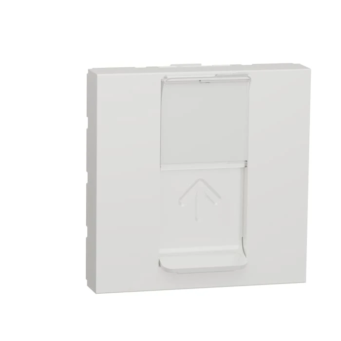 Schneider Electric NU344918 Yeni Unica, RJ45 Cat6A FTP Data Socket 2 module, White