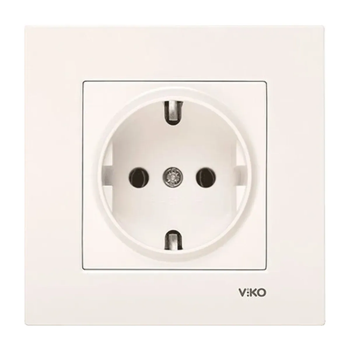 Viko Karre Meridian Cream Grounded Socket