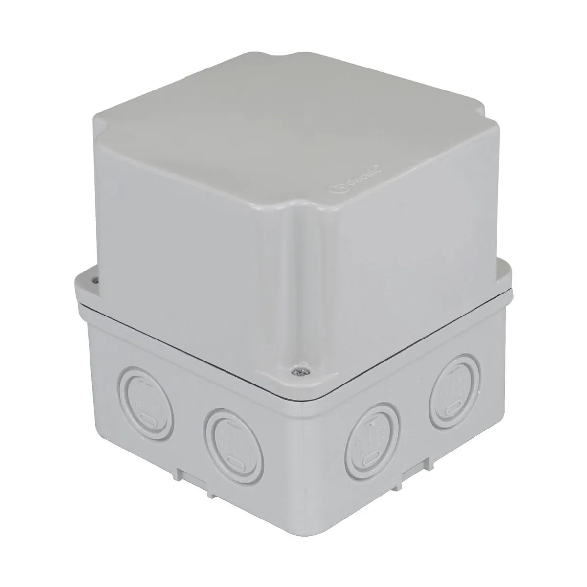 TP Elektrik 3310-223-0600 Junction Box 110x110x100 (8 Outlets) - Deep - Screw-On Cover, IP 67