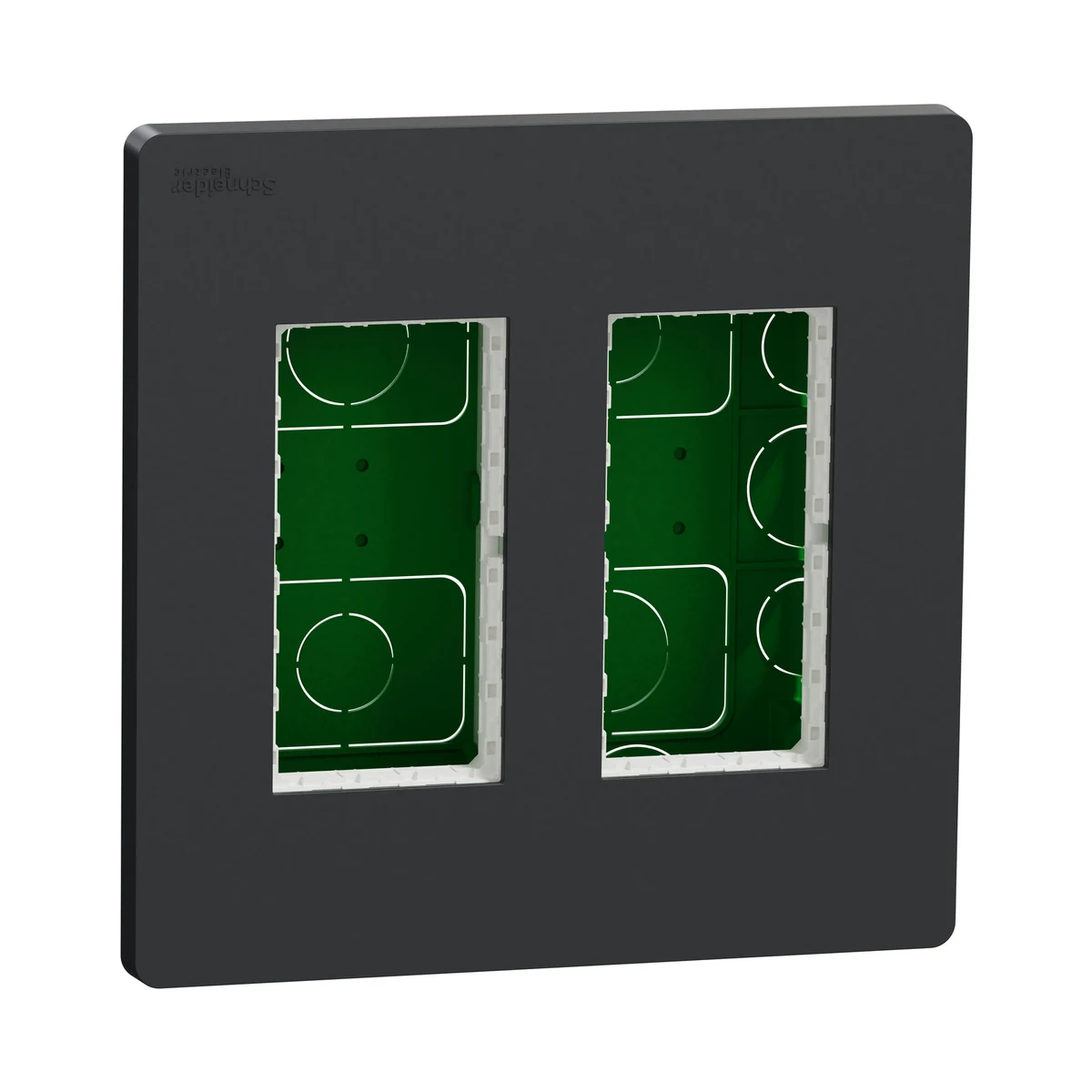 Schneider Electric NU172454 2-Column x 4-Module Workstation Flush-Mount, Anthracite
