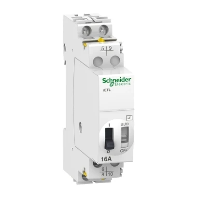 Schneider Electric A9C32816 iETL Darbe Akım Anahtarları, 16A 2P 230VAC/110VDC — üretici katalog görseli