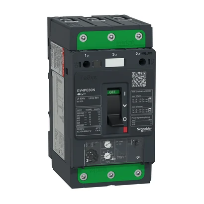 Schneider Electric GV4PE80N TeSys GV4 Motor Circuit Breaker Thermal-Magnetic 3P 80A 50kA