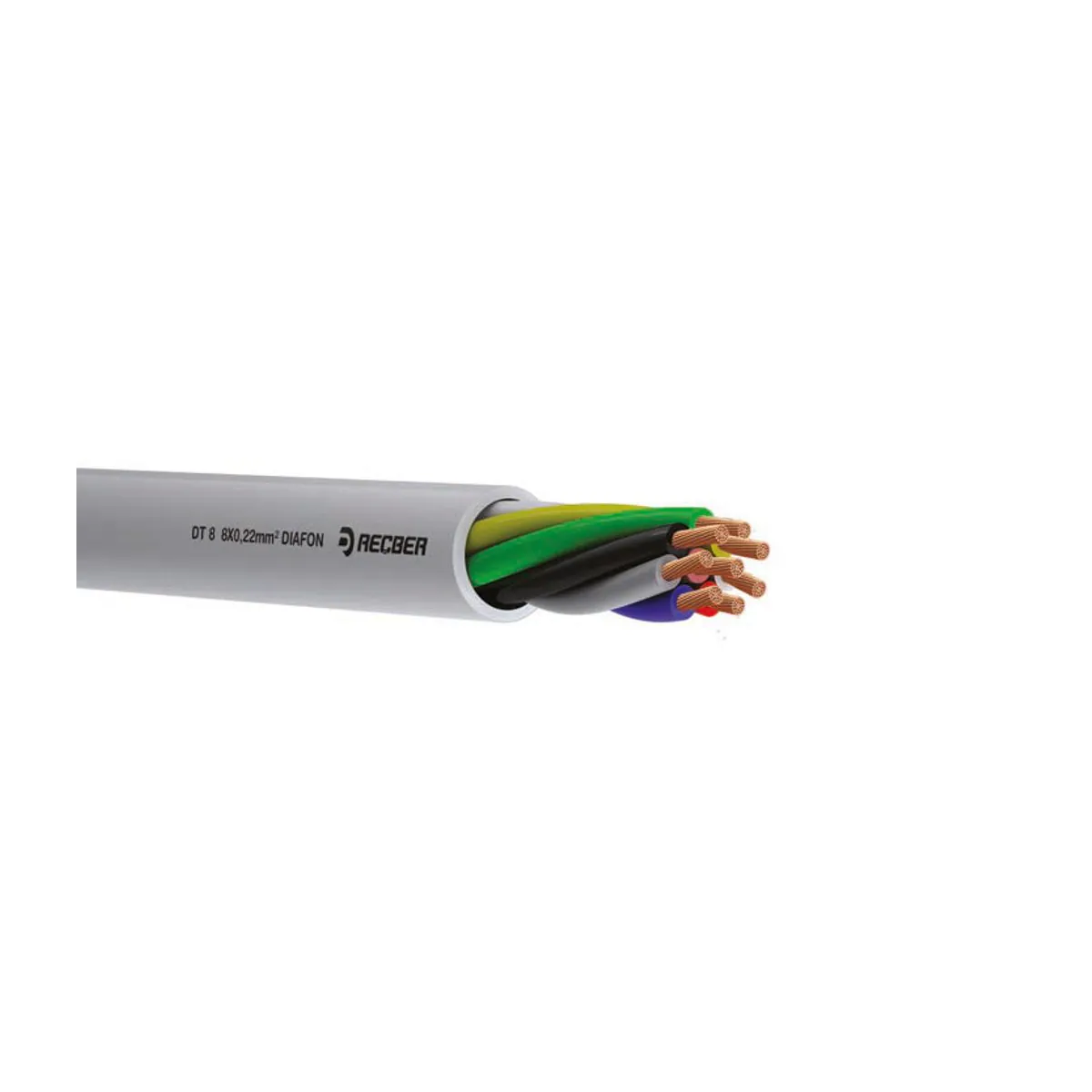 Reçber DT 88x0,22 mm2 Diafon Kablo — üreticinin temsili aile görseli; varyant özellikleri ürünün teknik kaydına göre değerlendirilmelidir.
