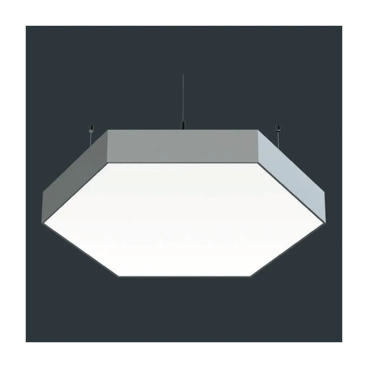 200W Hexagon Drum Type 120cm 4000 K 24000lm 100mm Decorative Linear LED Luminaire