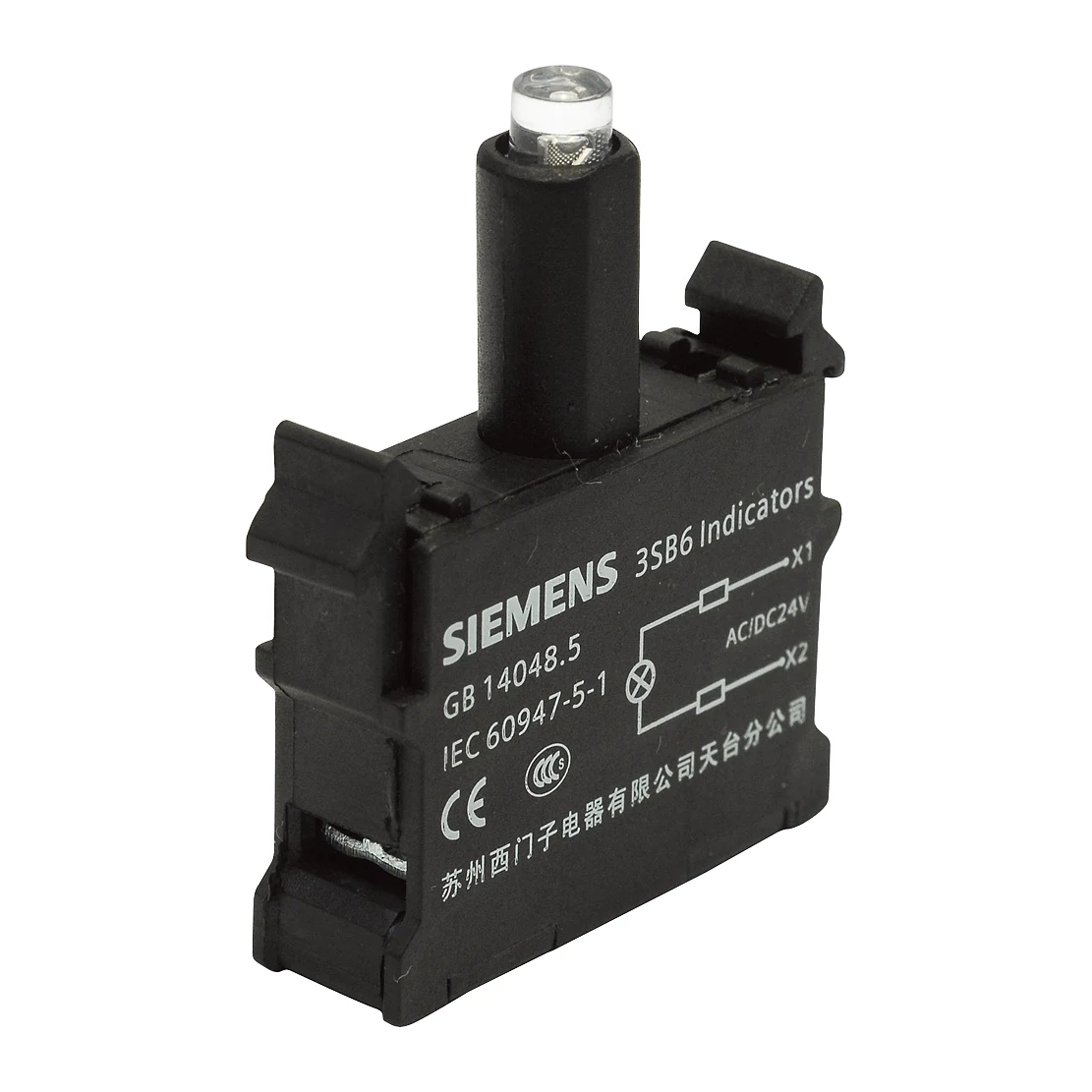 Siemens 3SB6403-1BA60-1AA0 Control Push Button White 24 AC/DC