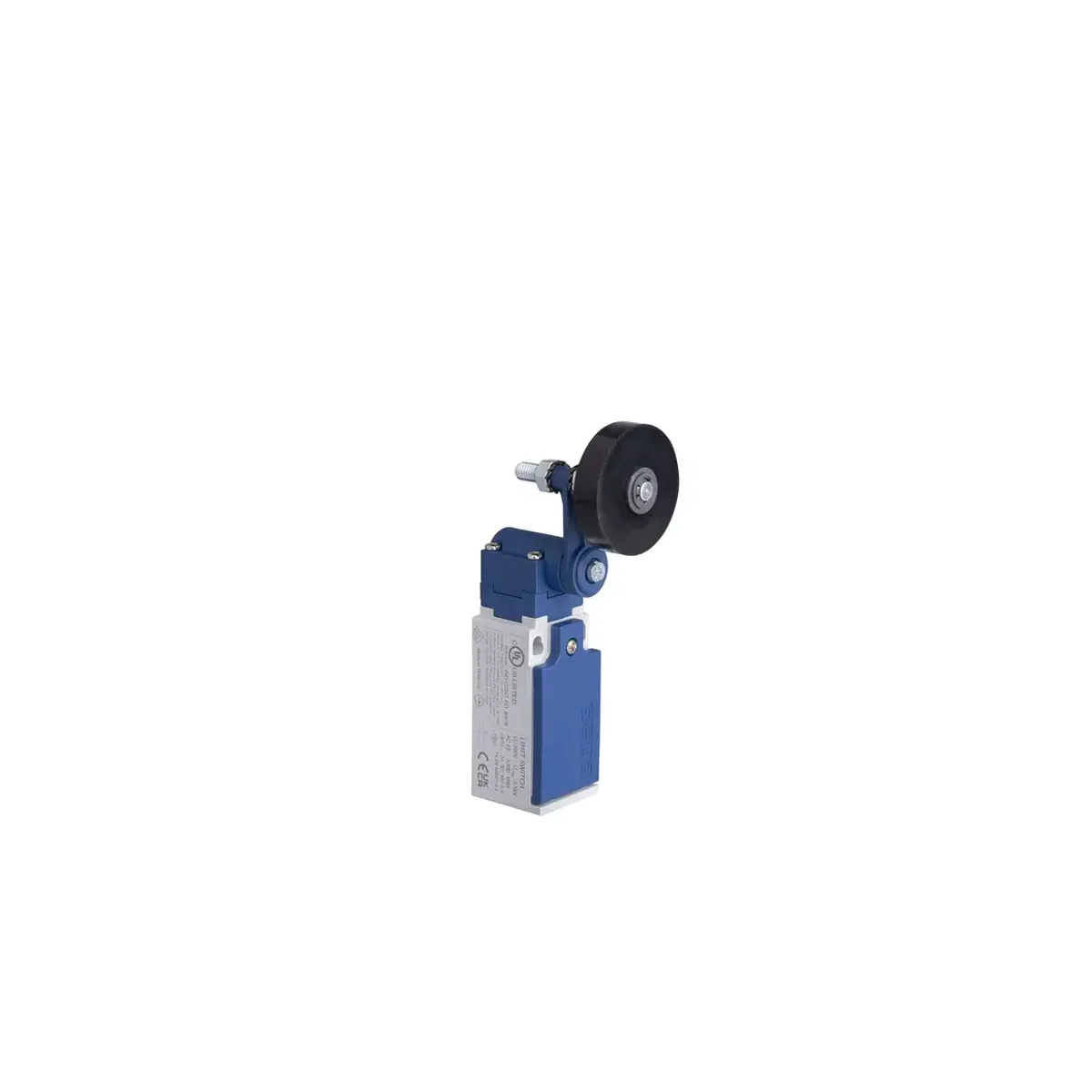 Emas L5 Plastic Housing 40 mm Rubber Roller Lever with Reset and Adjustable Roller Snap-Action 1NO+1NC Limit Switch L5K13MEL121RA