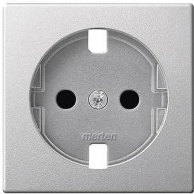 Schneider Electric MEG2330-0460 Merten System M, Child-Safe Grounded Socket Rocker Cover, Aluminum