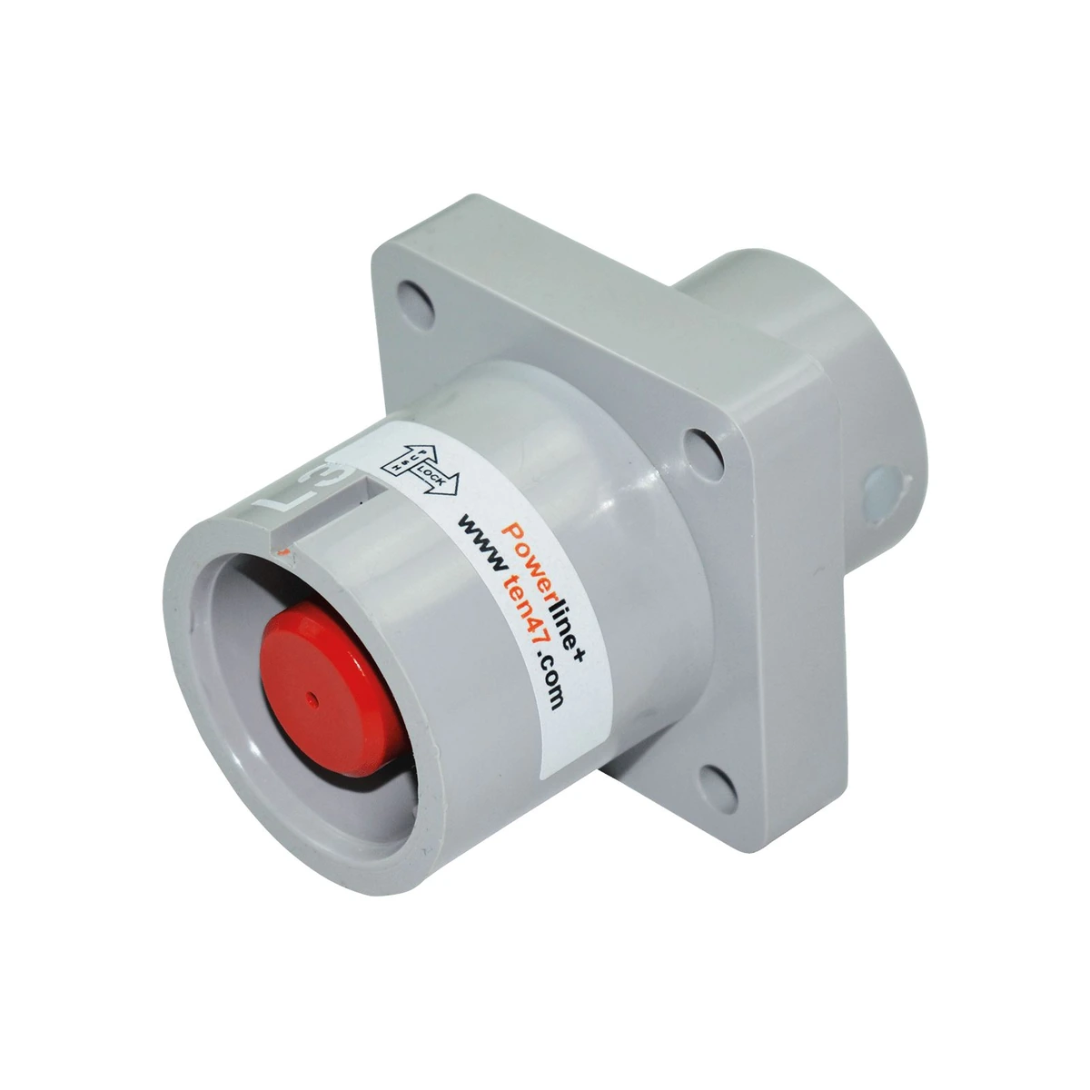 TP Elektrik 52-SPS 3 GY T5 1x500A Machine Socket (120 mm2), IP 67, Gray