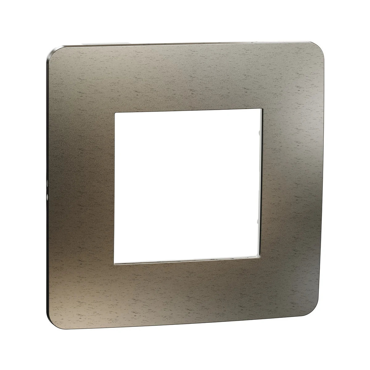 Schneider Electric NU280250M Yeni Unica, Studio Metal 1-Gang Frame, Bronze/White