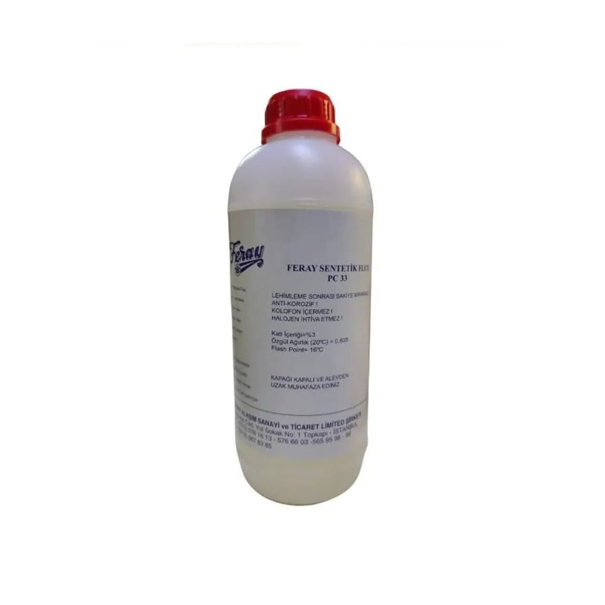 Feray PC - 33 1 litre lehim suyu flux şişesi