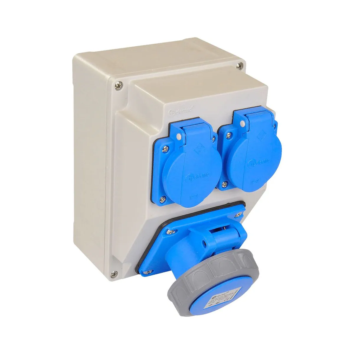 TP Elektrik 3317-200-2500 120x170 Priz Montajlı Kombinasyon Kutusu, 3x32A Prizli