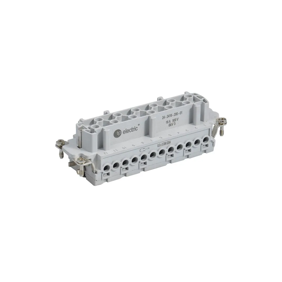 TP Elektrik 24-2416-200-01 24x16A Çok Kontaklı Priz Çekirdek - Vidalı Bağlantı (1-24), IP 65