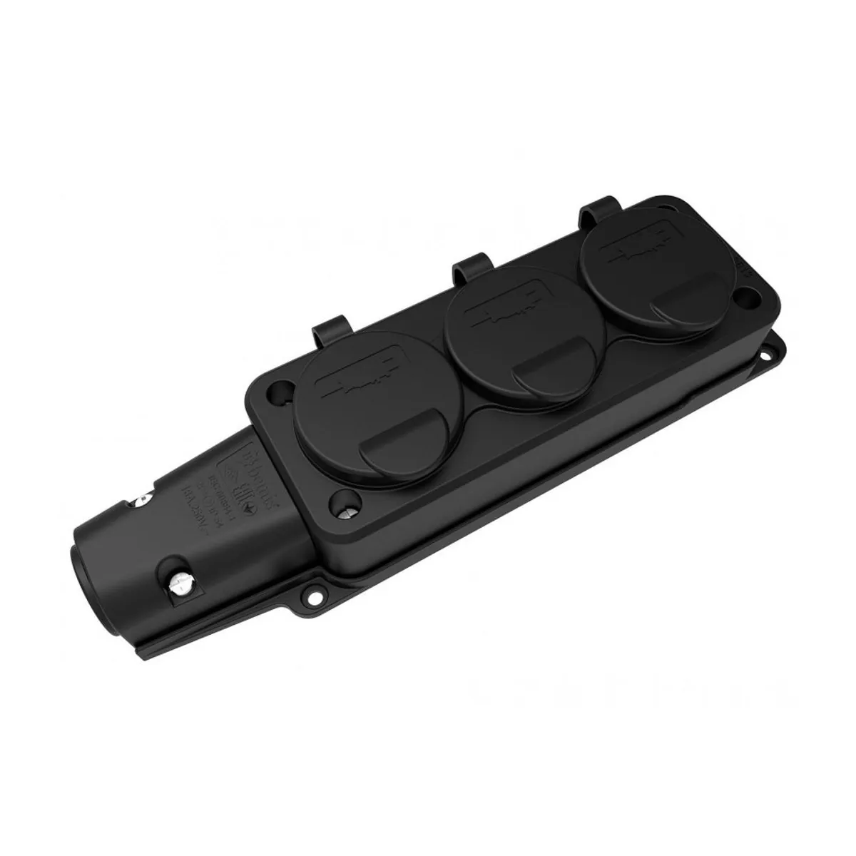 Bemis BK1-1402-3613 Rubber Three-Way Group Socket 16 A 2P+E IP54