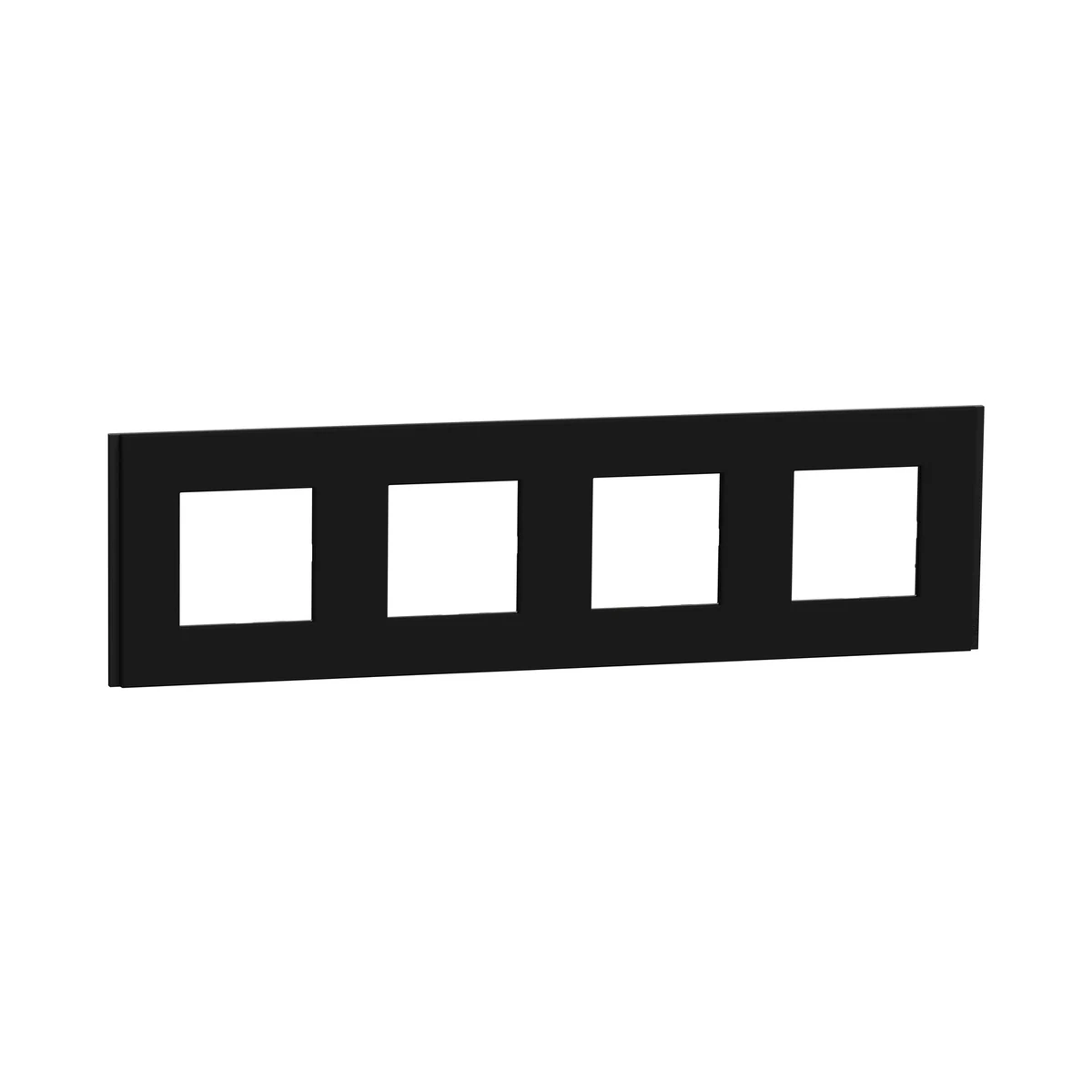 Schneider Electric NU600872 Unica Deco Materials Quadruple Frame Rubber