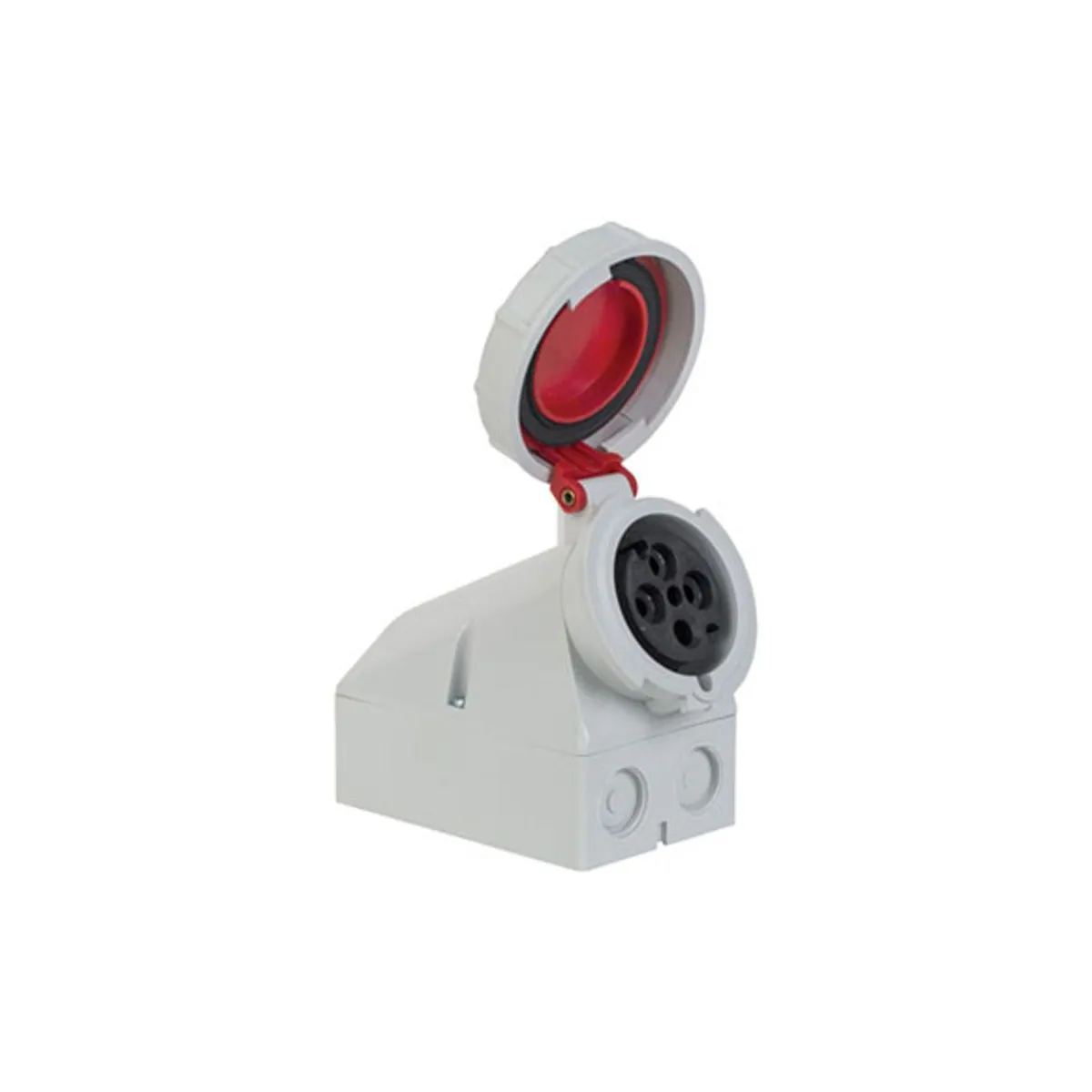 Bals T1149V 4x32A Wall Socket Angled Housing IP67 Screw-Type