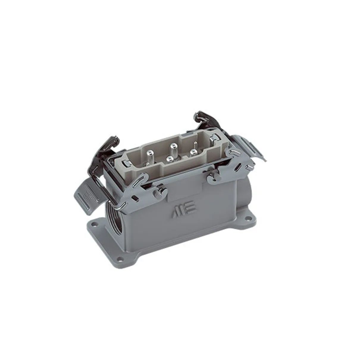 Mete Enerji 403428S 4/2x80/16A Çoklu Duvar Fiş Çift Girişli Metal Mandallı