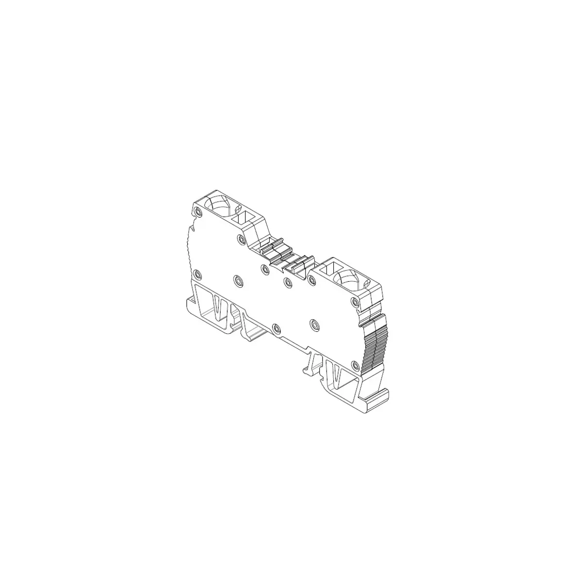 Onka OPK 6mm2 DIN Rail Terminal Block Yellow
