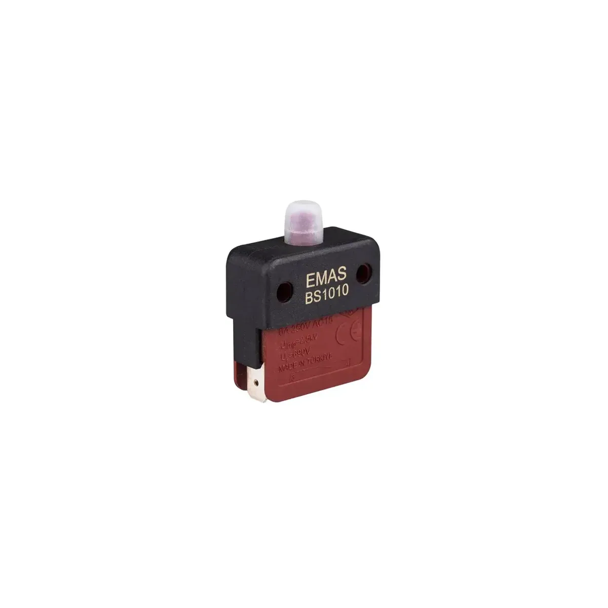 Emas Snap-Action 1NO Sealed BS Series Push Button Switch BS1010E