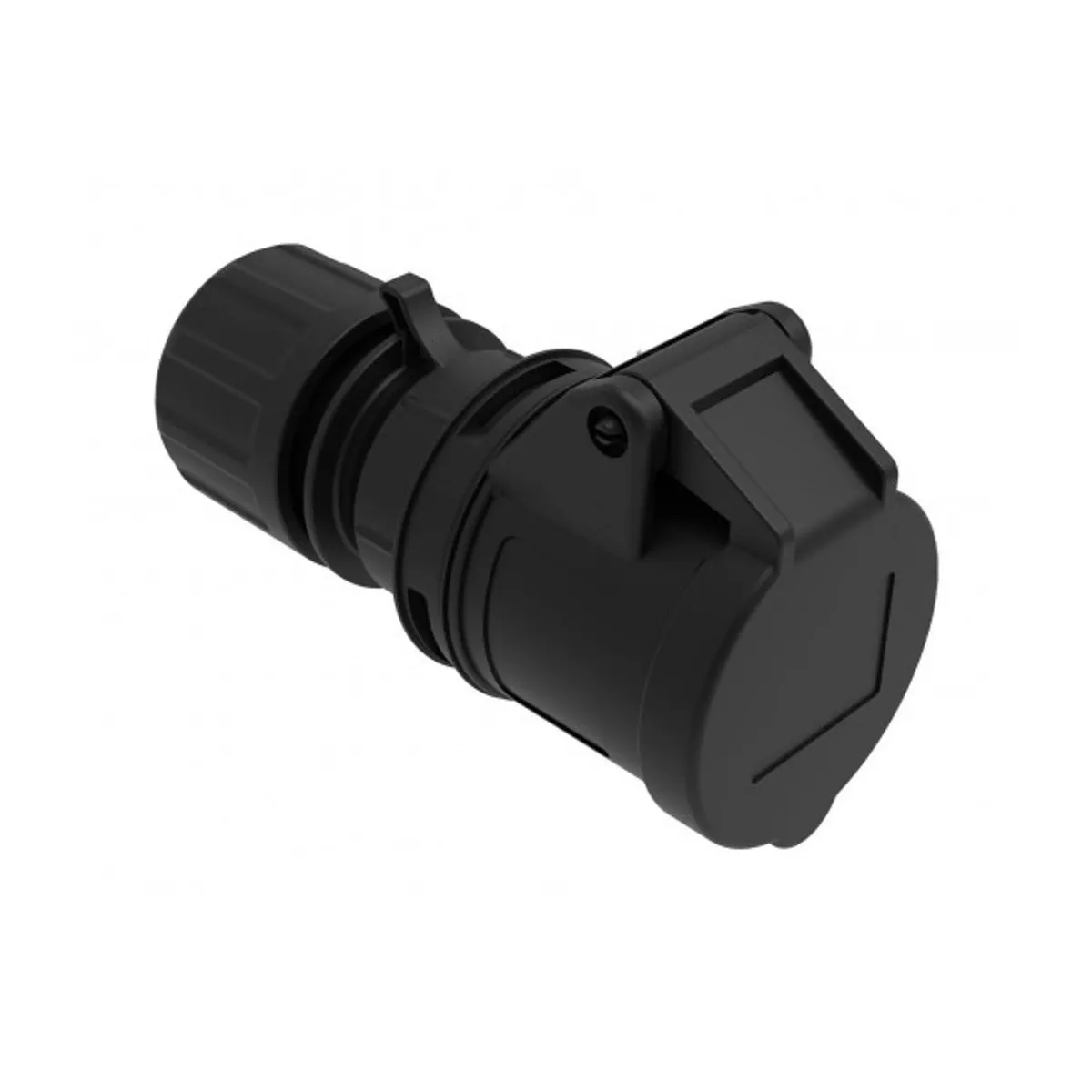 Bemis BCS-1403-2312 CEE Extension Socket 16 A 2P+E IP44 Black