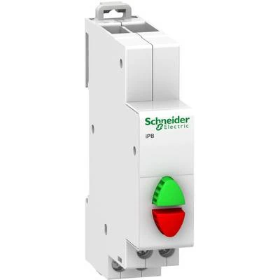 Schneider Electric A9E18034 iPB 1NA/1NK Kontaklı Çiftli Buton, Yeşil Kırmızı