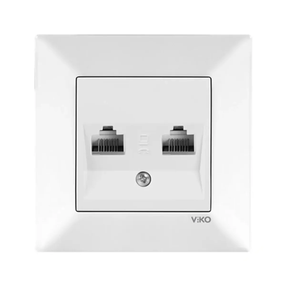 Viko Karre Meridian İkili Beyaz Data Prizi (2 x RJ45 CAT6)