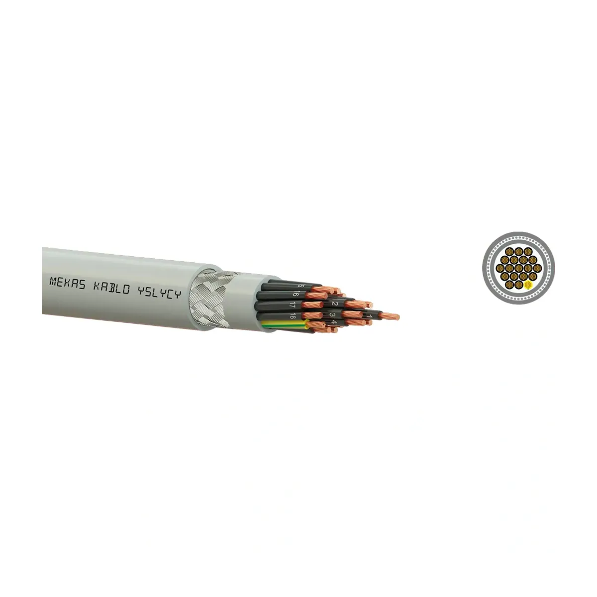 Mekas 14x1.5 mm2 YSLCY-JZ Control Cable