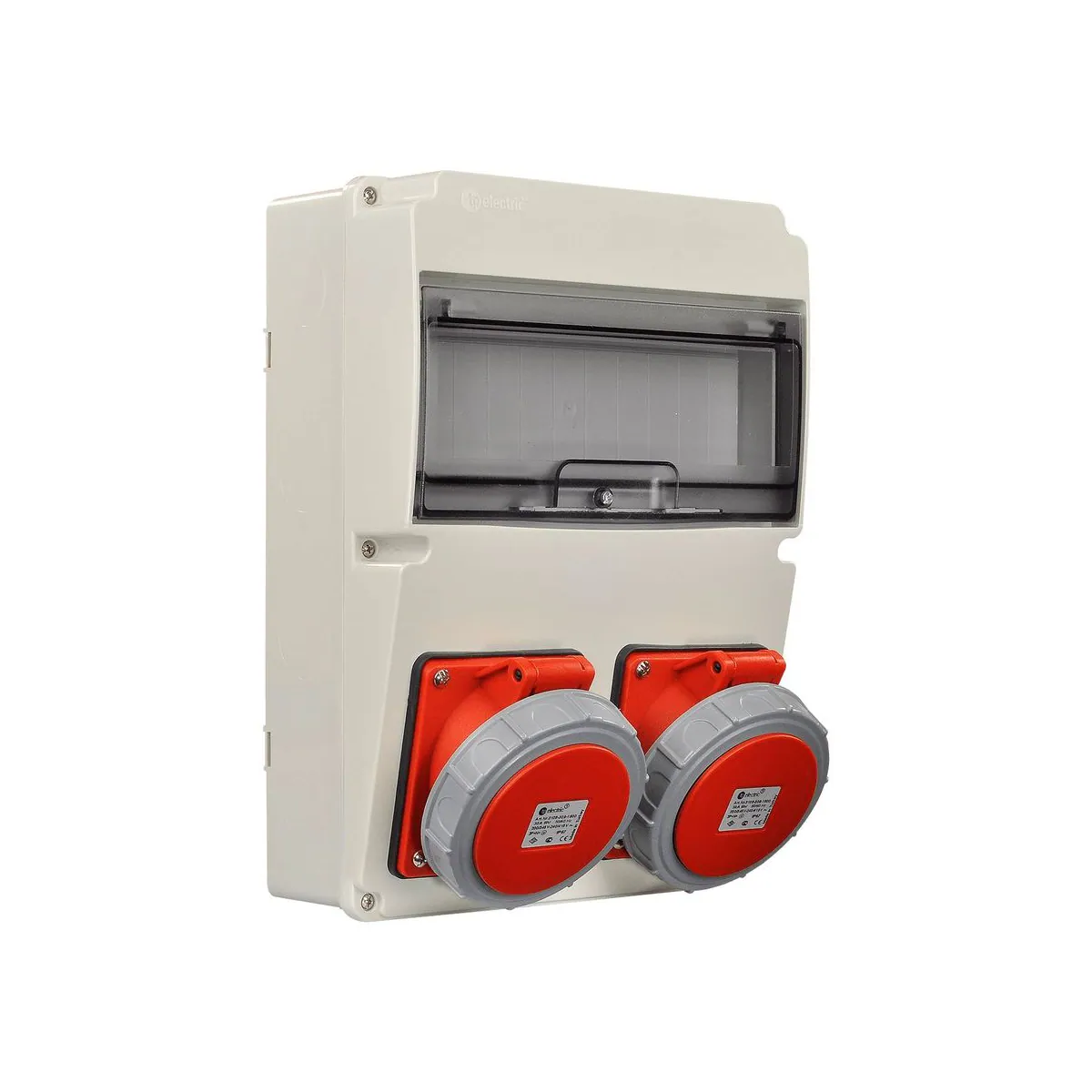 TP Elektrik 3320-000-8800 220x300 Socket-Mounted Combination Box, with 5x32A Socket
