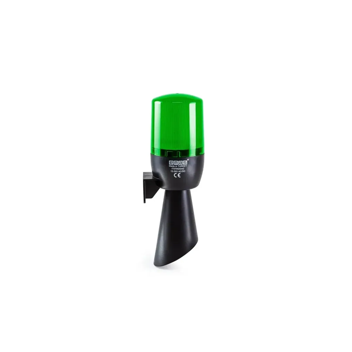 Emas IT Serisi Yeşil 24V AC/DC Buzzerlı LED Korna 70mm
