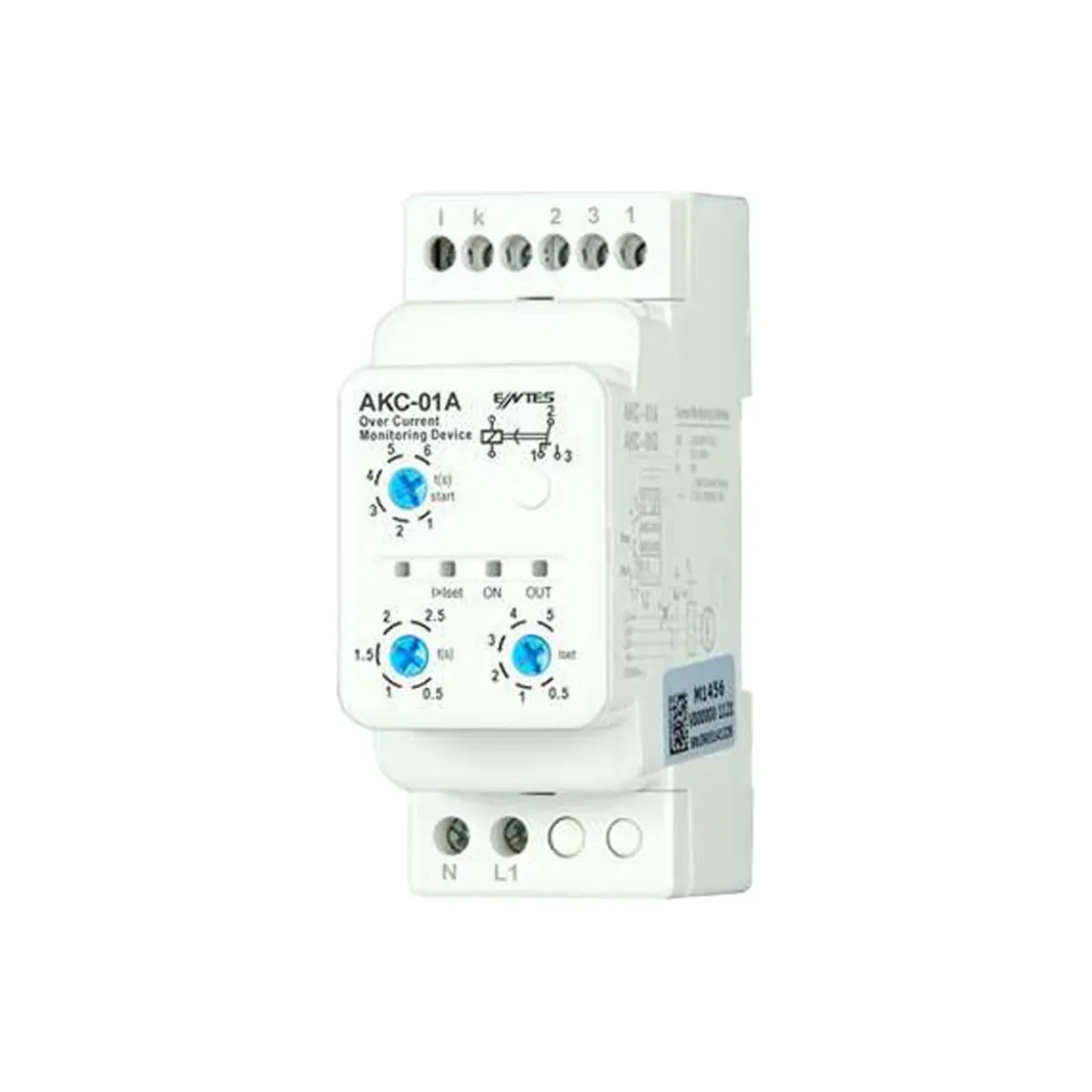 Entes AKC-01A Current Protection Relay, Overcurrent, 230VAC