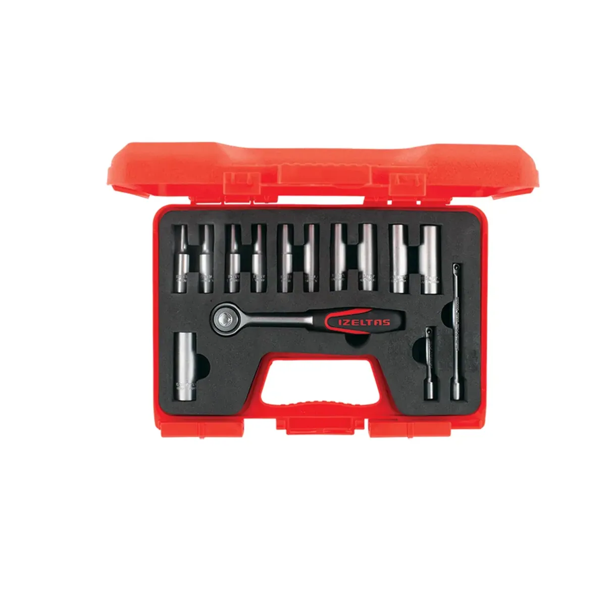 İzeltaş 1/4" Derin Lokma Anahtar Takımı 14 Parça