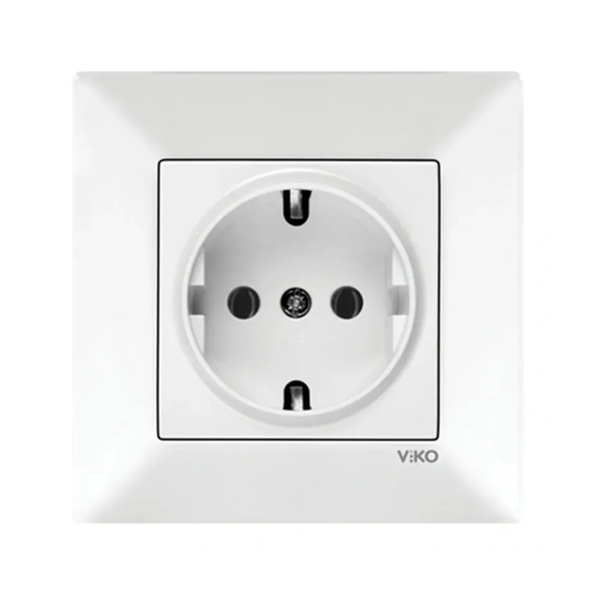 Viko Karre Meridian White Grounded Socket
