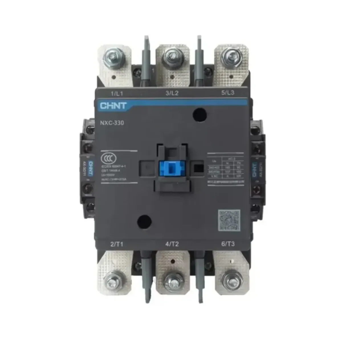 Chint NXC-330 220V AC Bobinli 3 Kutup 330A 2NO+2NC Yardımcı Kontaklı Kontaktör 160 KW