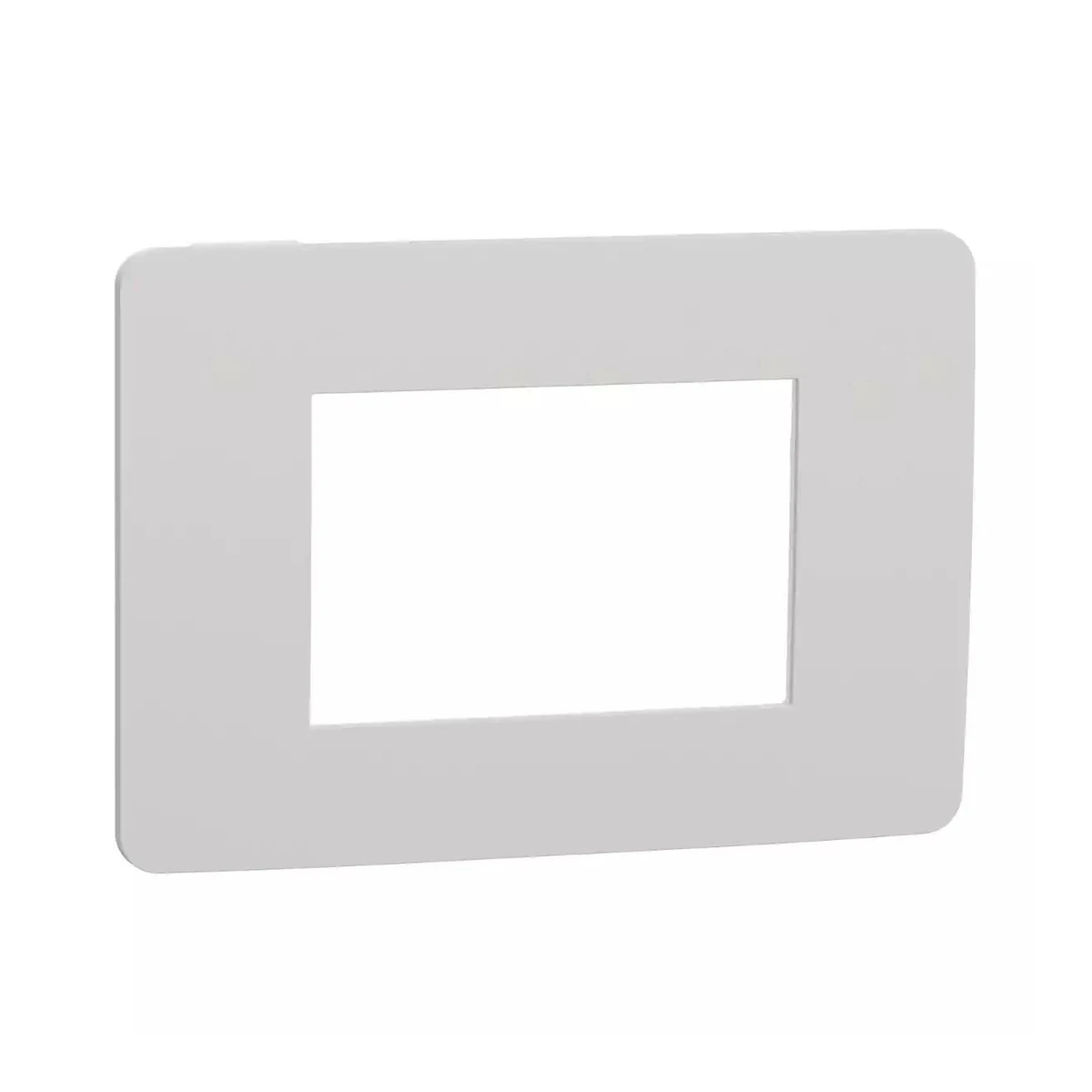Schneider Electric NU270324 Yeni Unica, Studio Color Frame 3 module, Light Gray/White