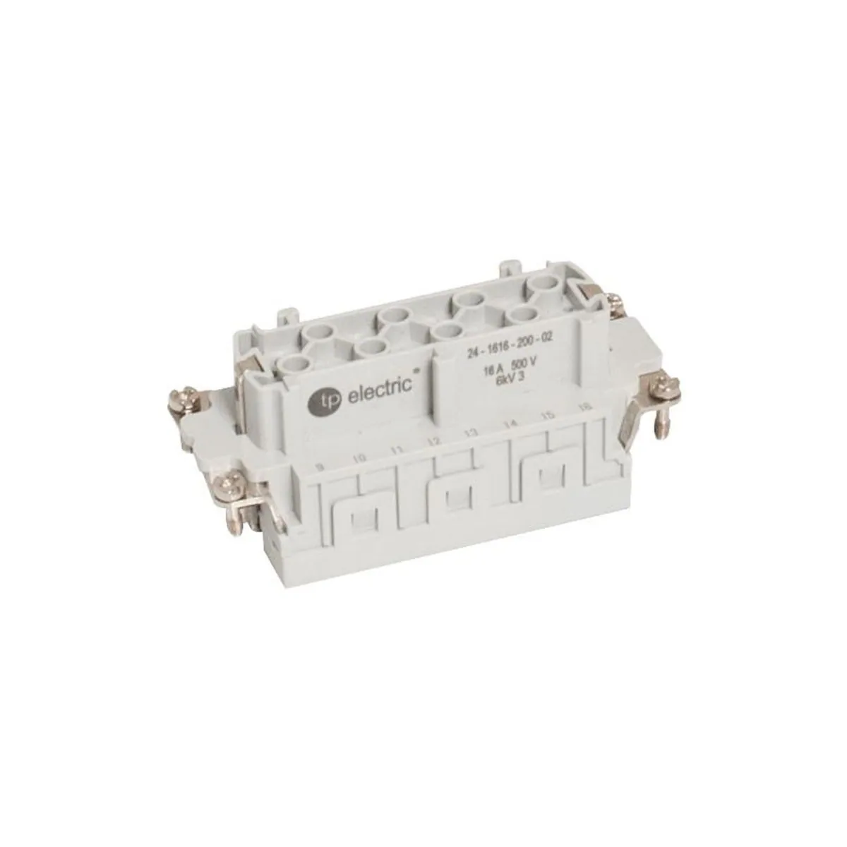 TP Elektrik 24-1616-200-02 16x16A Çok Kontaklı Priz Çekirdek - Yaylı Bağlantı (1-16), IP 65