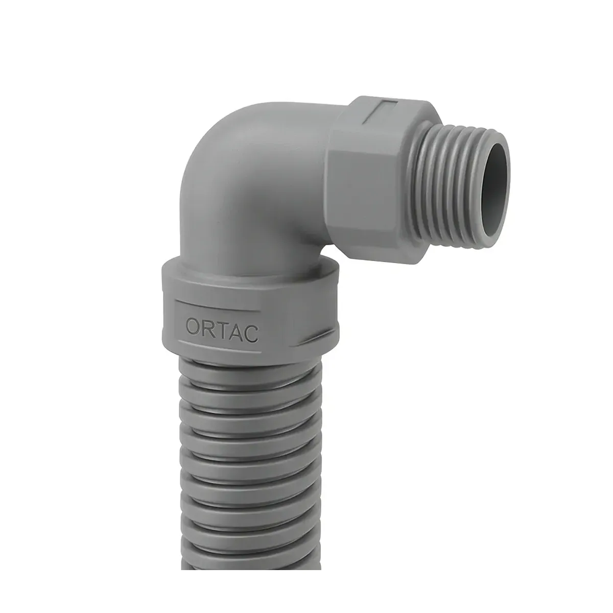 Ortaç ODDG21-PG16 PG Thread Snap-In Type Spiral 90 Degree Elbow Fitting - 40 pcs/box